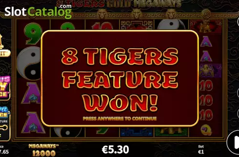 Скрин7. 8 Tigers Gold Megaways слот