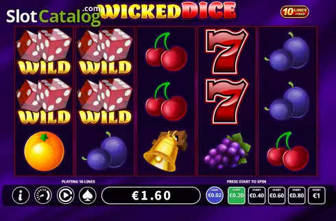 Скрин2. Wicked Dice 10 Lines слот