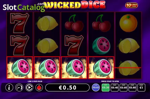 Скрин3. Wicked Dice 10 Lines слот