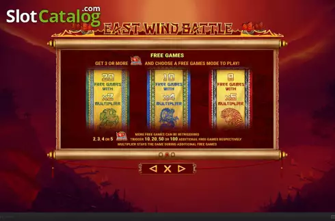 Скрин8. East Wind Battle слот