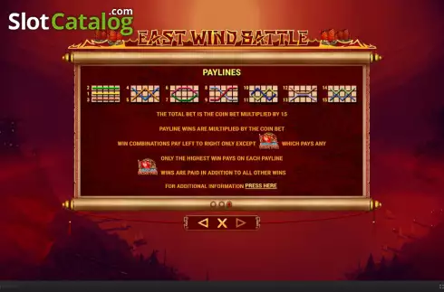Скрин9. East Wind Battle слот