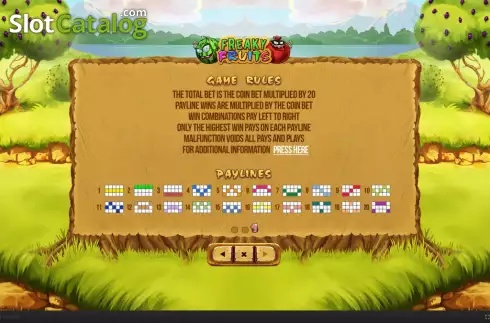 Скрин7. Freaky Fruits слот