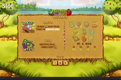 Скрин5. Freaky Fruits слот