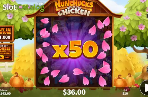 Скрин6. Nunchucks Chicken слот
