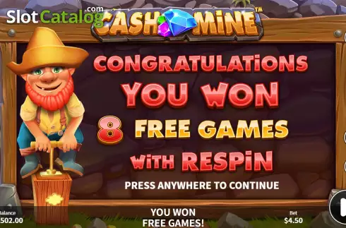 Скрин9. Cash Mine слот