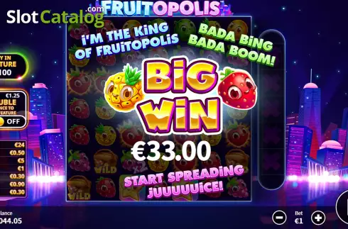 Скрин6. Fruitopolis слот