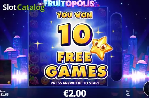 Скрин8. Fruitopolis слот