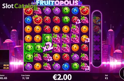 Скрин9. Fruitopolis слот
