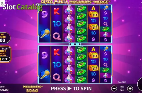 Скрин3. Disco Mania Megaways Merge слот