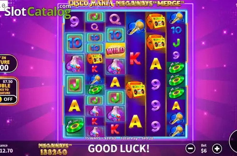Скрин5. Disco Mania Megaways Merge слот