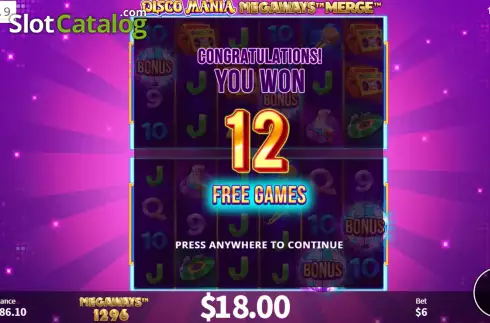 Скрин7. Disco Mania Megaways Merge слот