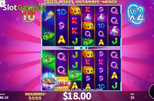 Скрин8. Disco Mania Megaways Merge слот