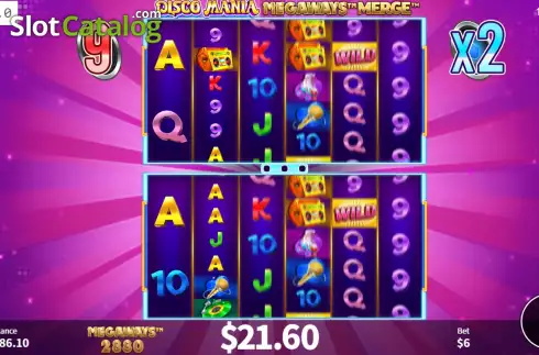 Скрин9. Disco Mania Megaways Merge слот