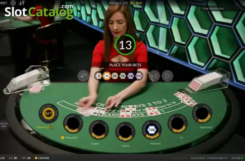 Скрин2. Live Blackjack (Skywind Group) слот