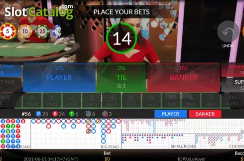 Скрин2. Live Baccarat (Skywind Group) слот