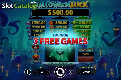 Скрин9. Halloween Luck слот