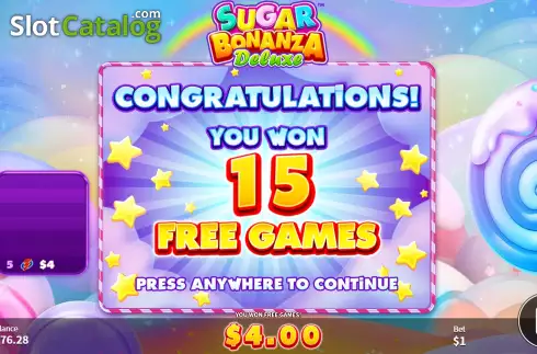 Скрин9. Sugar Bonanza Deluxe слот