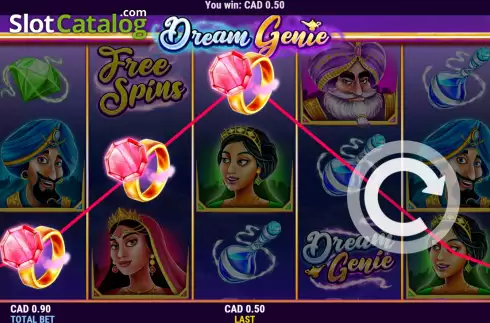 Скрин4. Dream Genie (Skywind Group) слот