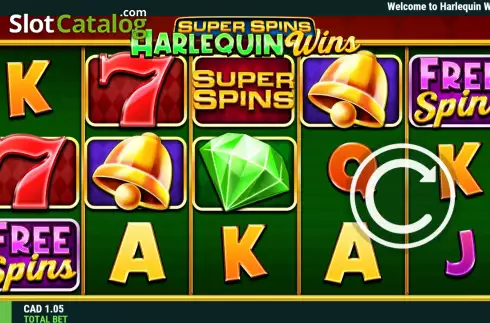Скрин2. Super Spins Harlequin Wins слот