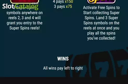 Скрин6. Super Spins Harlequin Wins слот