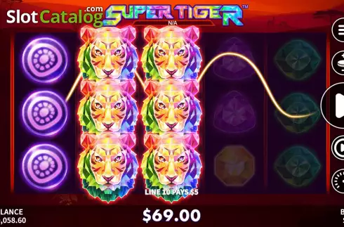 Скрин8. Super Tiger слот