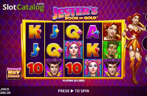 Скрин2. Jester's Book of Gold слот
