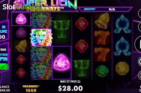 Скрин3. Super Lion Megaways слот