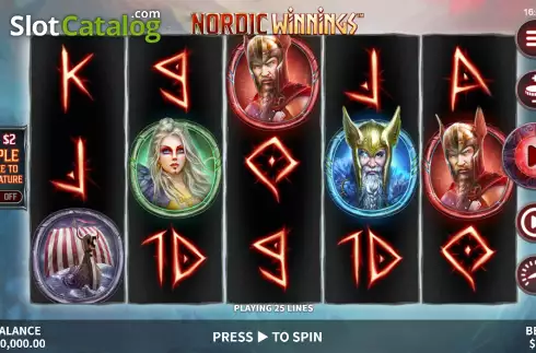Скрин2. Nordic Winnings слот