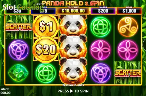 Скрин2. Panda Hold & Spin слот