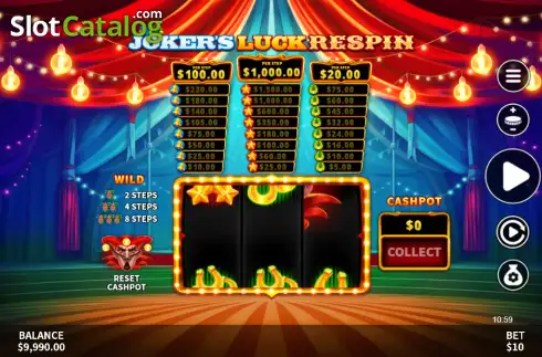 Скрин2. Joker's Luck Respin слот
