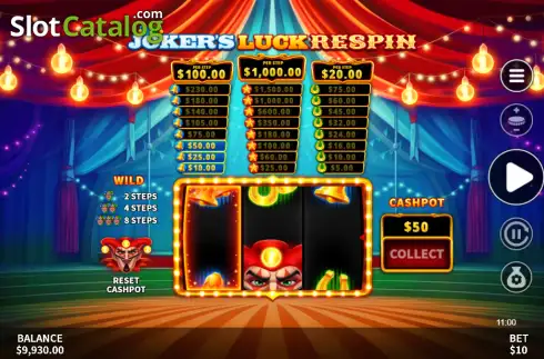 Скрин3. Joker's Luck Respin слот