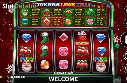 Скрин2. Joker’s Luck Xmas слот