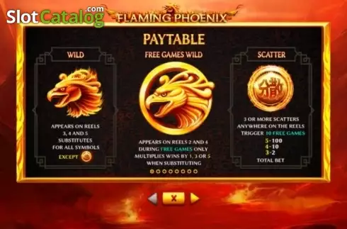Скрин5. Flaming Phoenix (Skywind Group) слот