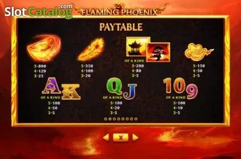 Скрин6. Flaming Phoenix (Skywind Group) слот