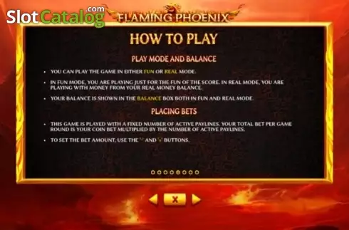 Скрин9. Flaming Phoenix (Skywind Group) слот