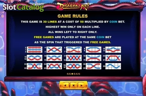 Скрин7. Legend of Dragon Koi слот