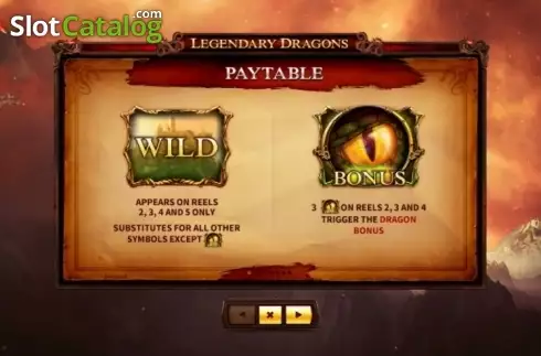 Скрин5. Legendary Dragons слот