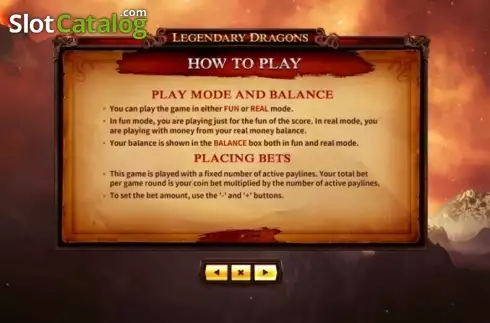 Скрин9. Legendary Dragons слот