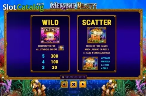 Скрин5. Mermaid Beauty (Skywind Group) слот