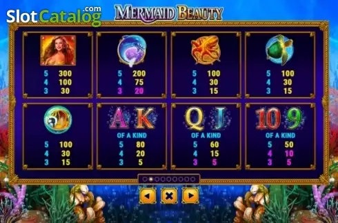 Скрин6. Mermaid Beauty (Skywind Group) слот