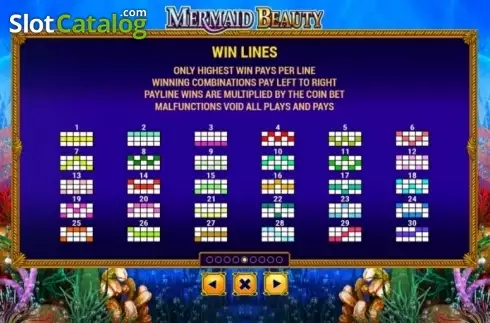 Скрин9. Mermaid Beauty (Skywind Group) слот