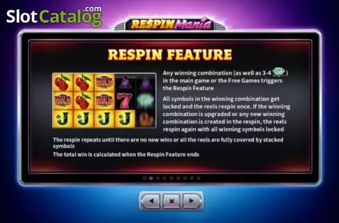Скрин5. Respin Mania слот