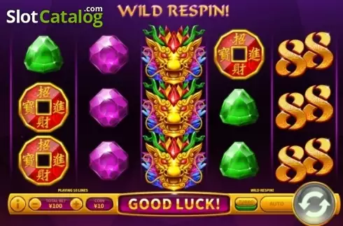 Скрин3. Dragon Gems (Shen Long Bao Shi) слот