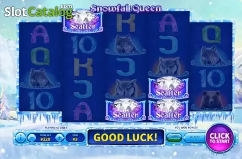 Скрин4. Snowfall Queen слот