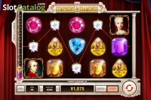Скрин3. Symphony of Diamonds слот