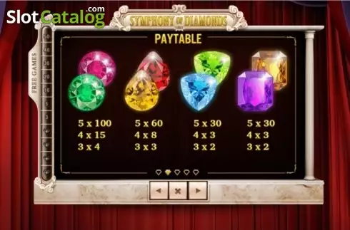 Скрин6. Symphony of Diamonds слот