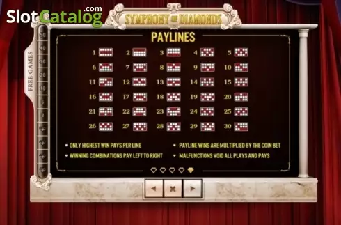Скрин9. Symphony of Diamonds слот