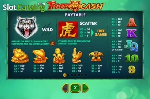 Скрин5. Tiger Cash слот
