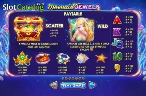 Скрин6. Mermaid Jewels слот