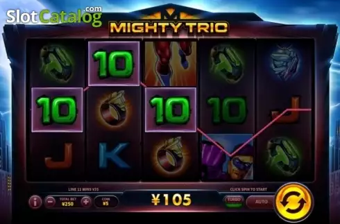 Скрин3. Mighty Trio слот